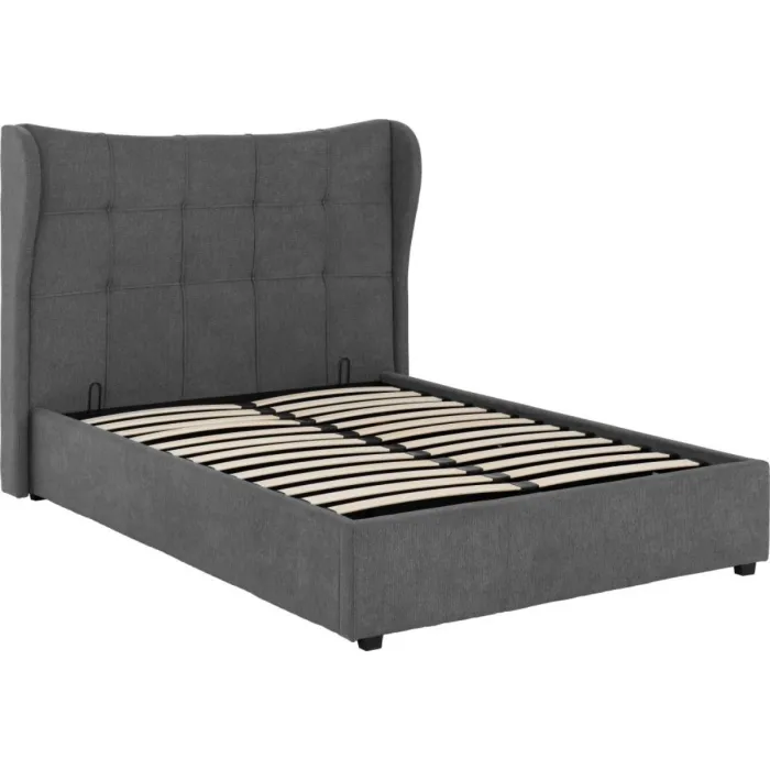 Verona 5FT Ottoman Bed - Grey Fabric | Murphy Furniture