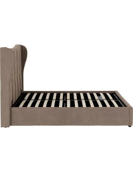 Verona 5FT Ottoman Bed - Brown Fabric | Murphy Furniture