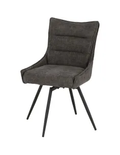 Lewis Swivel Dining Chair - Grey Fabric | Murphy Furniture 2