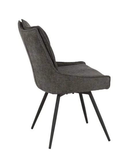 Lewis Swivel Dining Chair - Grey Fabric | Murphy Furniture