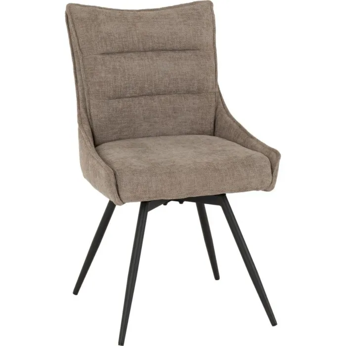 Lewis Swivel Dining Chair - Fawn Fabric | Murphy Furniture
