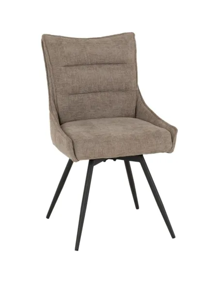 Lewis Swivel Dining Chair - Fawn Fabric | Murphy Furniture