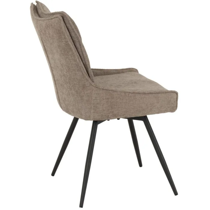 Lewis Swivel Dining Chair - Fawn Fabric | Murphy Furniture