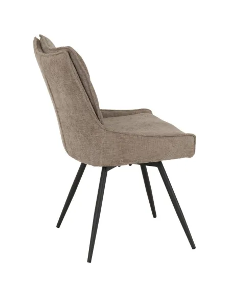 Lewis Swivel Dining Chair - Fawn Fabric | Murphy Furniture