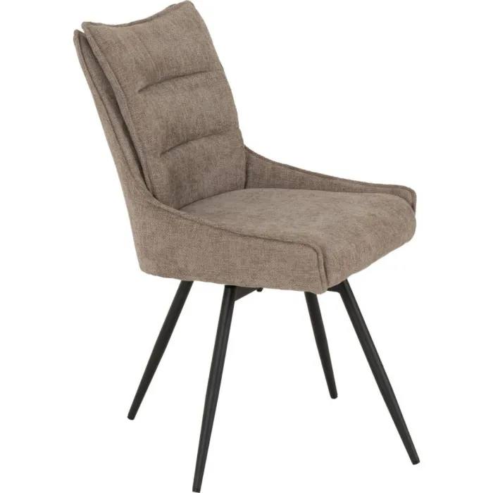 Lewis Swivel Dining Chair - Fawn Fabric | Murphy Furniture