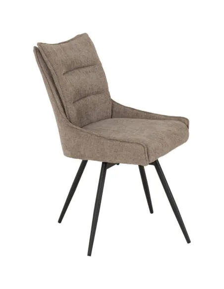 Lewis Swivel Dining Chair - Fawn Fabric | Murphy Furniture