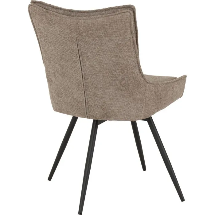 Lewis Swivel Dining Chair - Fawn Fabric | Murphy Furniture