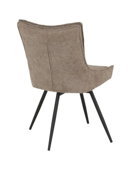 Lewis Swivel Dining Chair - Fawn Fabric | Murphy Furniture