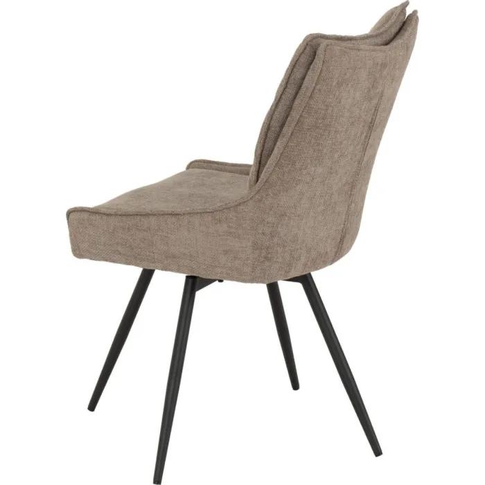 Lewis Swivel Dining Chair - Fawn Fabric | Murphy Furniture