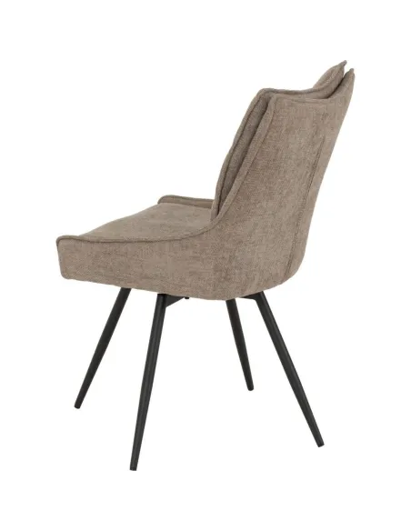 Lewis Swivel Dining Chair - Fawn Fabric | Murphy Furniture