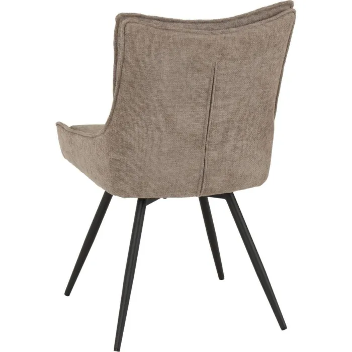 Lewis Swivel Dining Chair - Fawn Fabric | Murphy Furniture