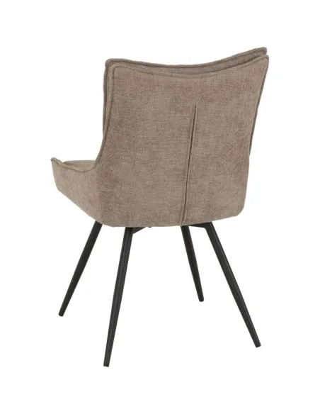 Lewis Swivel Dining Chair - Fawn Fabric | Murphy Furniture