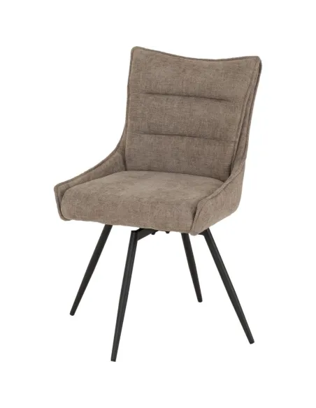 Lewis Swivel Dining Chair - Fawn Fabric | Murphy Furniture