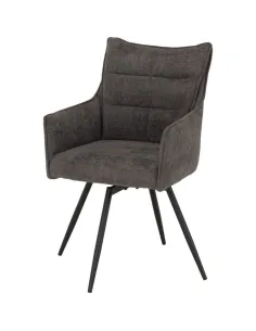 Lewis Carver Swivel Dining Chair - Grey | Murphy Furniture 2