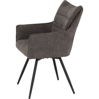 Lewis Carver Swivel Dining Chair - Grey | Murphy Furniture