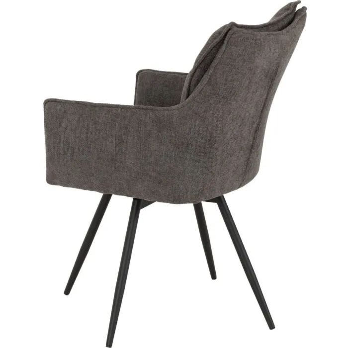 Lewis Carver Swivel Dining Chair - Grey | Murphy Furniture