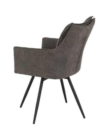 Lewis Carver Swivel Dining Chair - Grey | Murphy Furniture