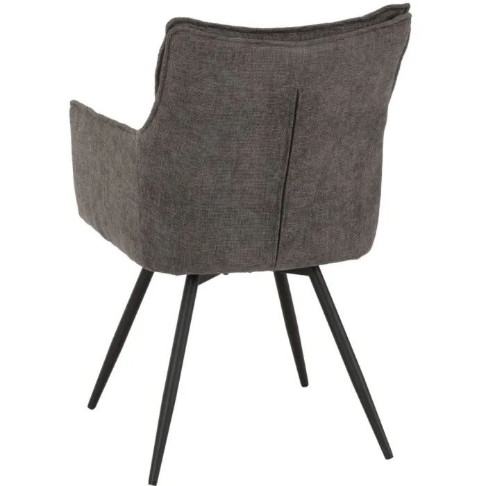Lewis Carver Swivel Dining Chair - Grey | Murphy Furniture