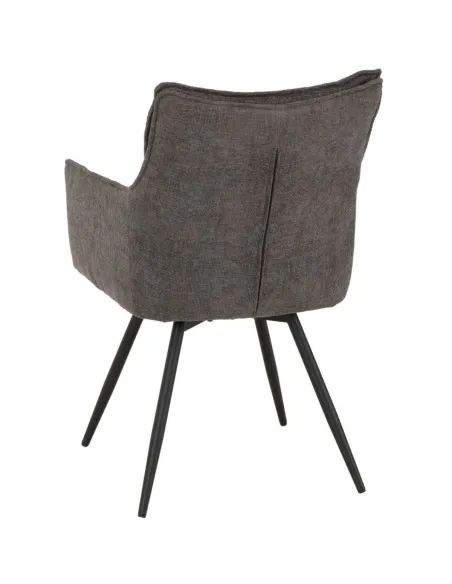 Lewis Carver Swivel Dining Chair - Grey | Murphy Furniture
