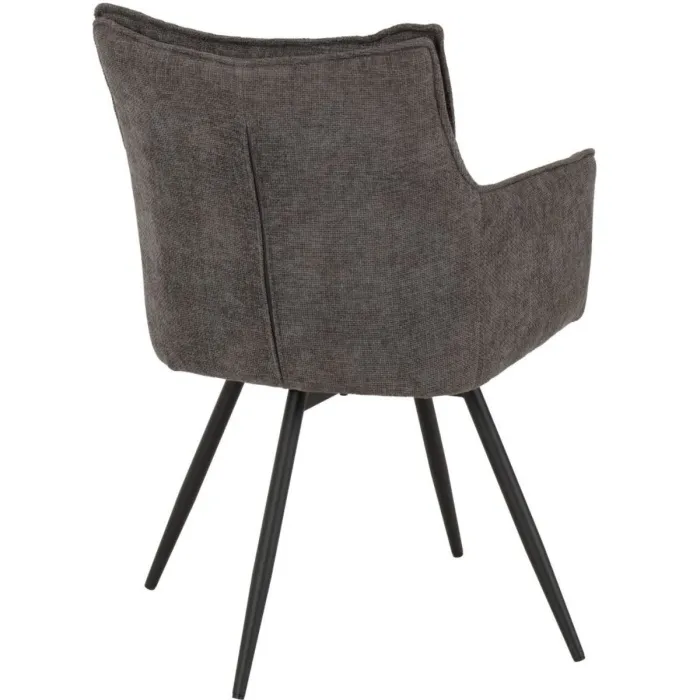 Lewis Carver Swivel Dining Chair - Grey | Murphy Furniture