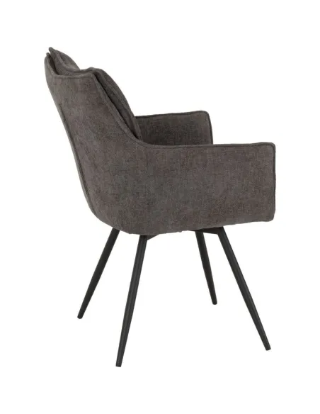 Lewis Carver Swivel Dining Chair - Grey | Murphy Furniture