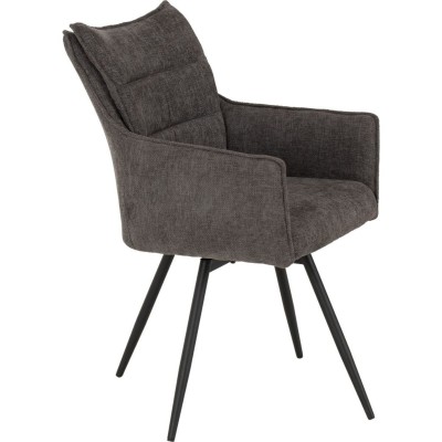 Lewis Carver Swivel Dining Chair - Grey | Murphy Furniture