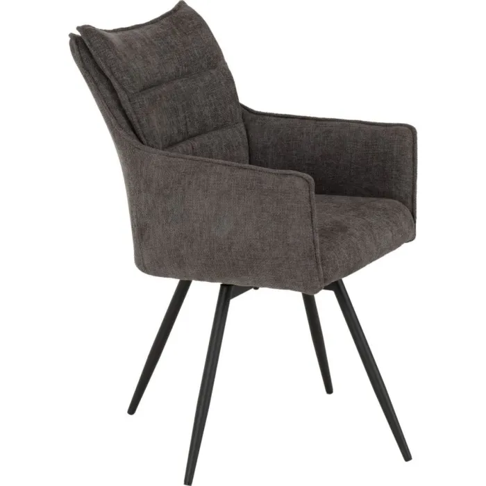 Lewis Carver Swivel Dining Chair - Grey | Murphy Furniture