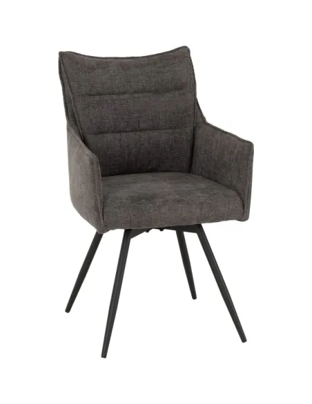 Lewis Carver Swivel Dining Chair - Grey | Murphy Furniture