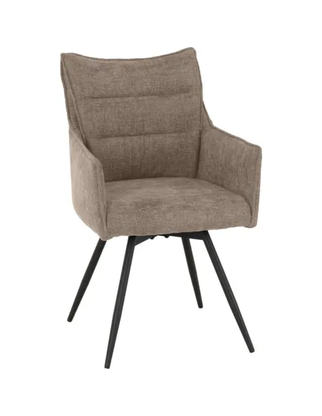 Lewis Carver Swivel Dining Chair - Fawn | Murphy Furniture