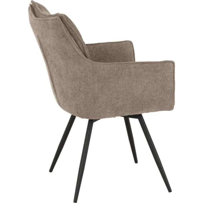 Lewis Carver Swivel Dining Chair - Fawn | Murphy Furniture