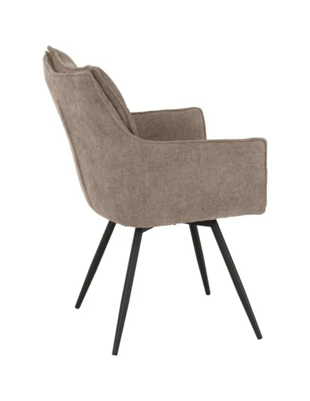 Lewis Carver Swivel Dining Chair - Fawn | Murphy Furniture