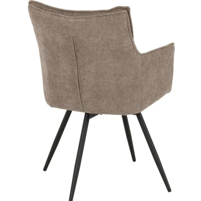 Lewis Carver Swivel Dining Chair - Fawn | Murphy Furniture