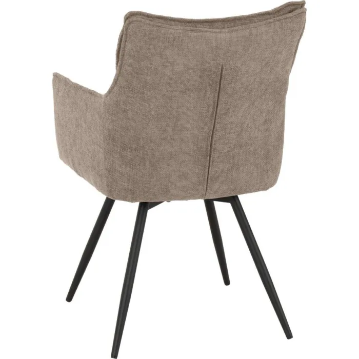 Lewis Carver Swivel Dining Chair - Fawn | Murphy Furniture
