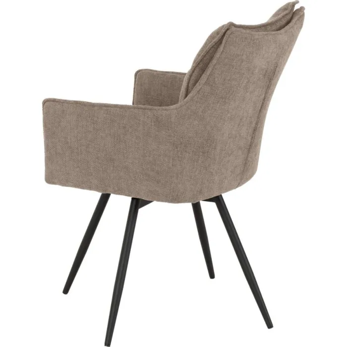 Lewis Carver Swivel Dining Chair - Fawn | Murphy Furniture