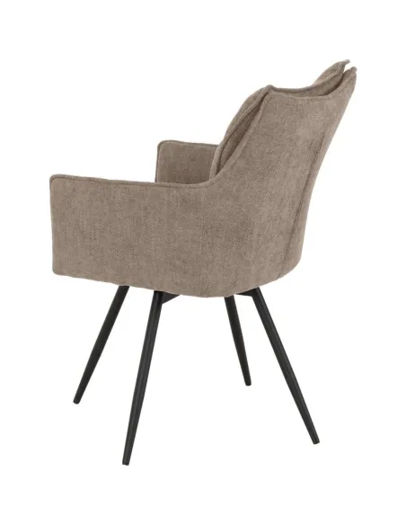 Lewis Carver Swivel Dining Chair - Fawn | Murphy Furniture