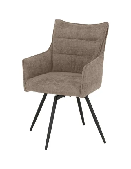Lewis Carver Swivel Dining Chair - Fawn | Murphy Furniture