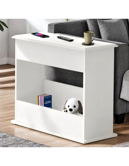 Stratford Sofa End Table - White | Murphy Furniture