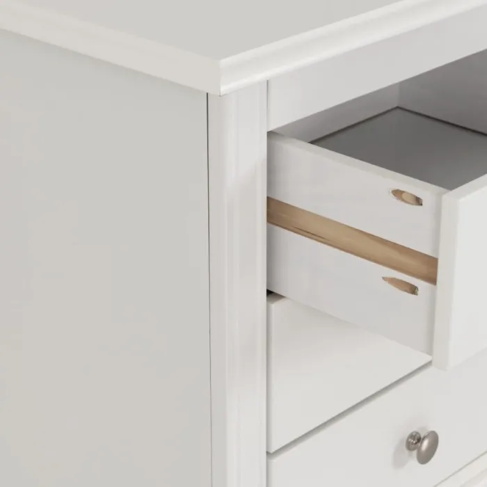 Stratford 3 Drawer Bedside Locker - White | Murphy Furniture