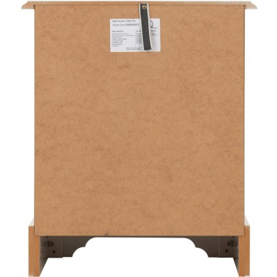 Stratford 3 Drawer Bedside Locker - White | Murphy Furniture
