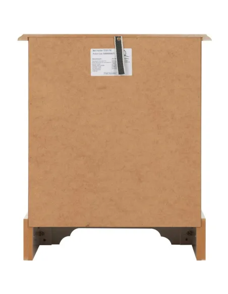 Stratford 3 Drawer Bedside Locker - White | Murphy Furniture
