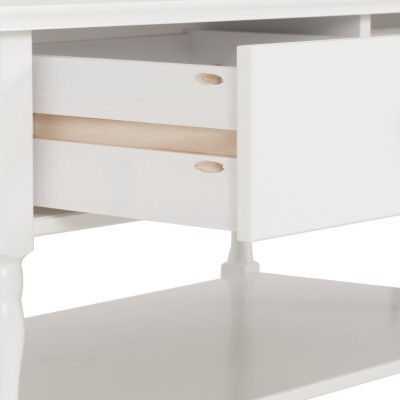Stratford 2 Drawer Coffee Table - White | Murphy Furniture