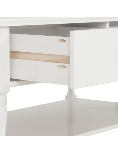 Stratford 2 Drawer Coffee Table - White | Murphy Furniture
