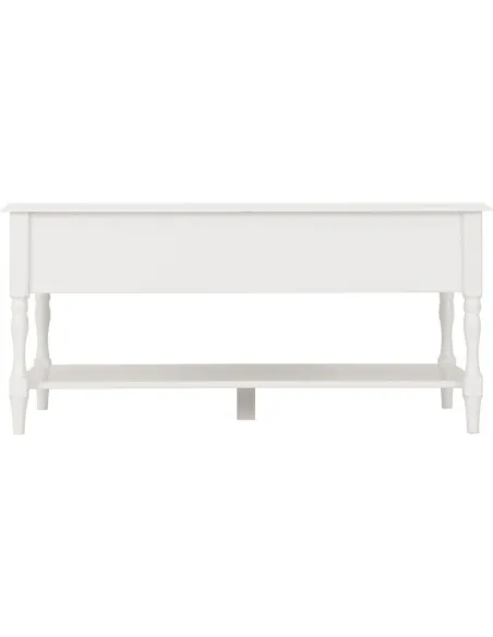 Stratford 2 Drawer Coffee Table - White | Murphy Furniture
