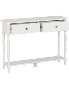Stratford 2 Drawer Console Table - White | Murphy Furniture 2