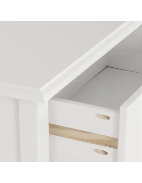 Stratford 2 Drawer Console Table - White | Murphy Furniture