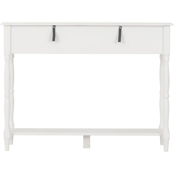 Stratford 2 Drawer Console Table - White | Murphy Furniture