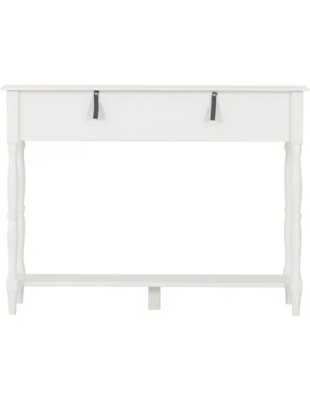Stratford 2 Drawer Console Table - White | Murphy Furniture