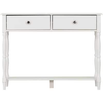 Stratford 2 Drawer Console Table - White | Murphy Furniture