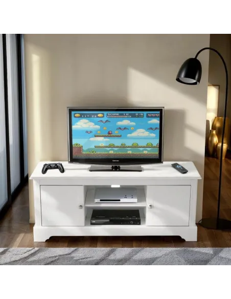 Stratford 2 Door TV Unit - White | Murphy Furniture