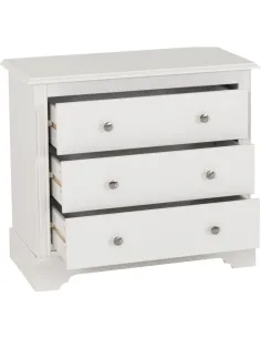 Stratford 3 Drawer Chest - White | Murphy Furniture 2